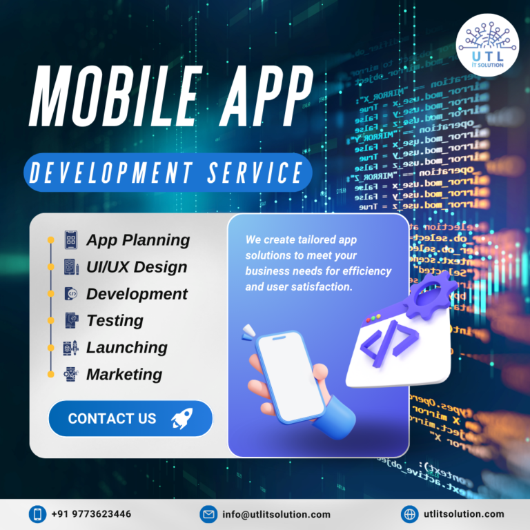 mobile app development service by UTL IT SOLUTIN